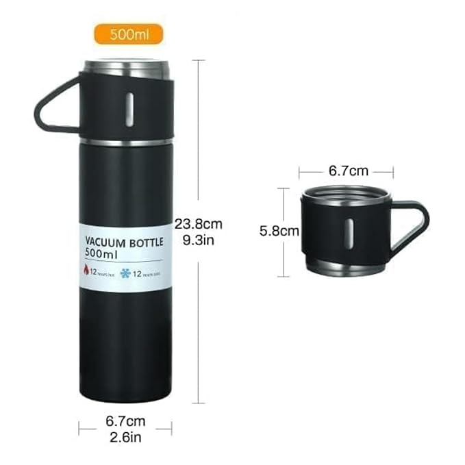 Vacuum Flask Set with 2 Cups