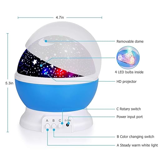 Star Master Galaxy Night Projector Lamp